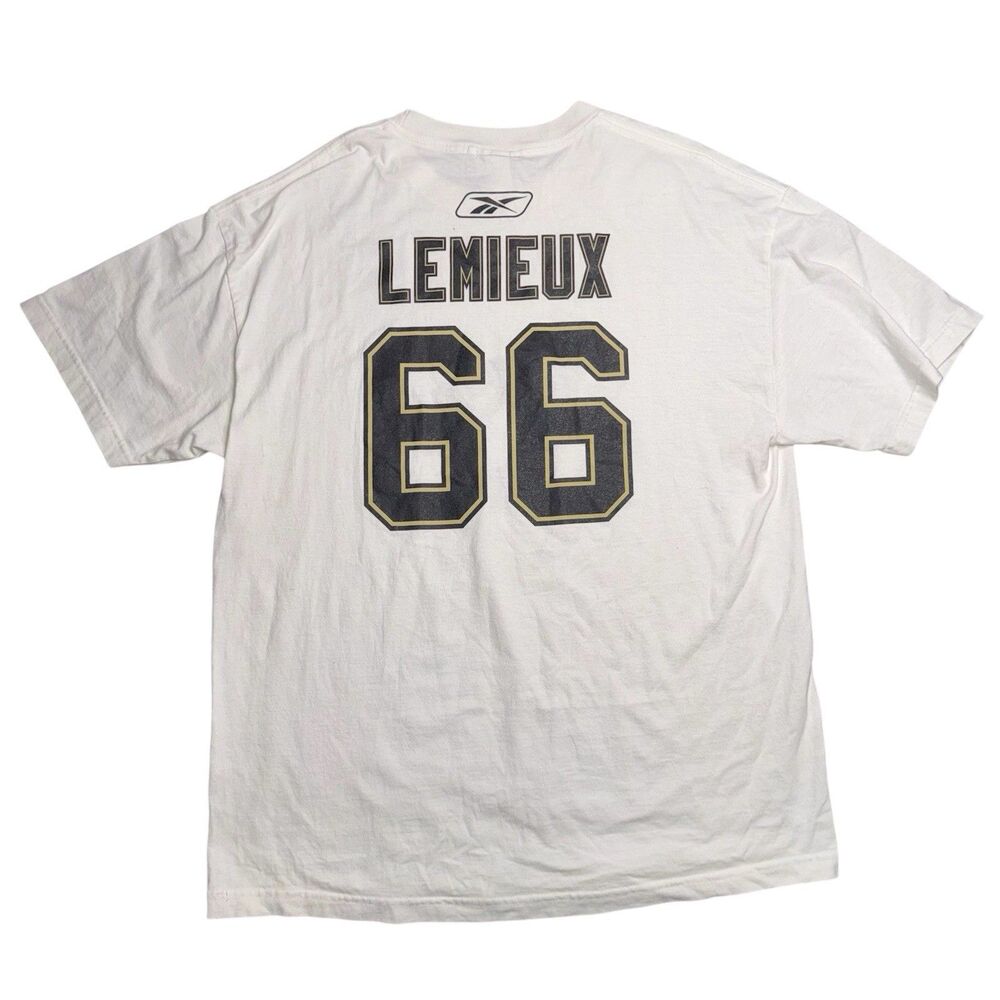 Pittsburgh Penguins Mario Lemieux #66 NHL Reebok Shirt (XL) Vintage Hockey